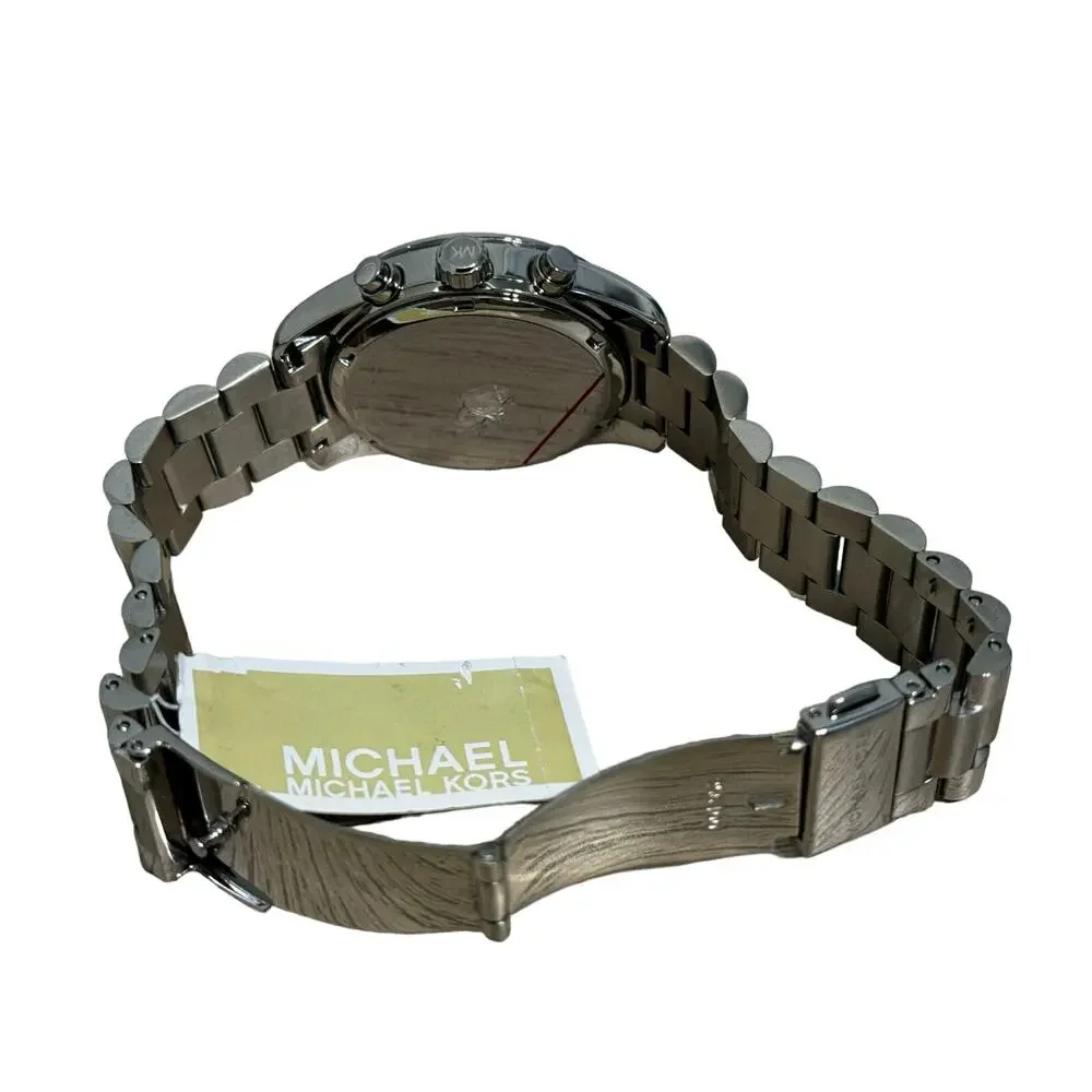 Michael Kors Women's Lexington Pavé Silver Tone Crystal 38MM Watch